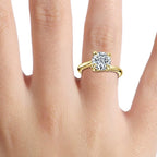 Round Cut Diamond Solitaire Engagement Ring