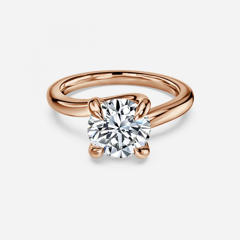 Round Cut Diamond Solitaire Engagement Ring