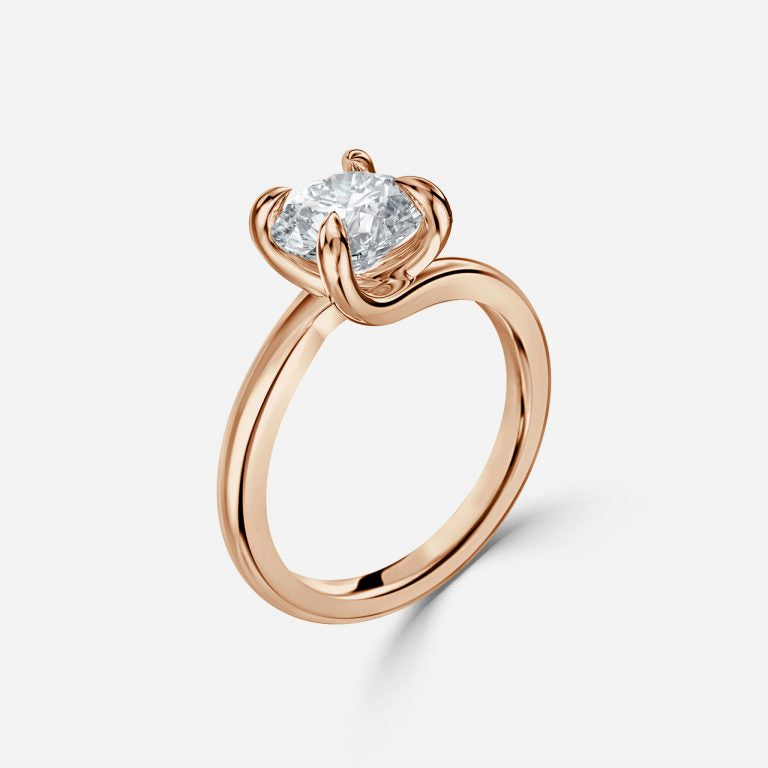 Round Cut Diamond Solitaire Engagement Ring