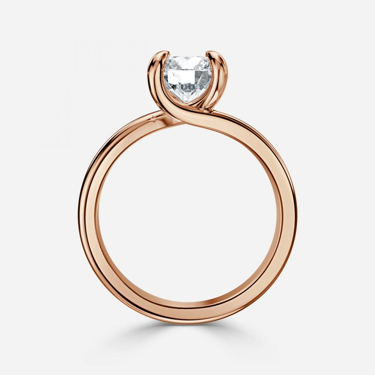 Round Cut Diamond Solitaire Engagement Ring