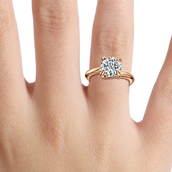 Round Cut Diamond Solitaire Engagement Ring