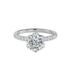 Round Engagement Ring