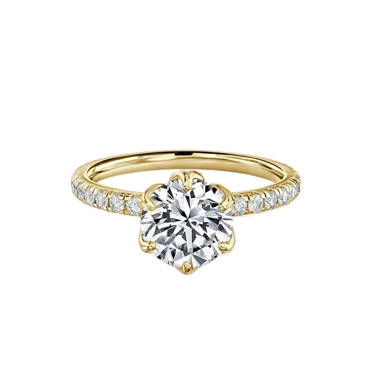 Round Engagement Ring