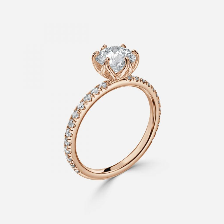 Round Engagement Ring