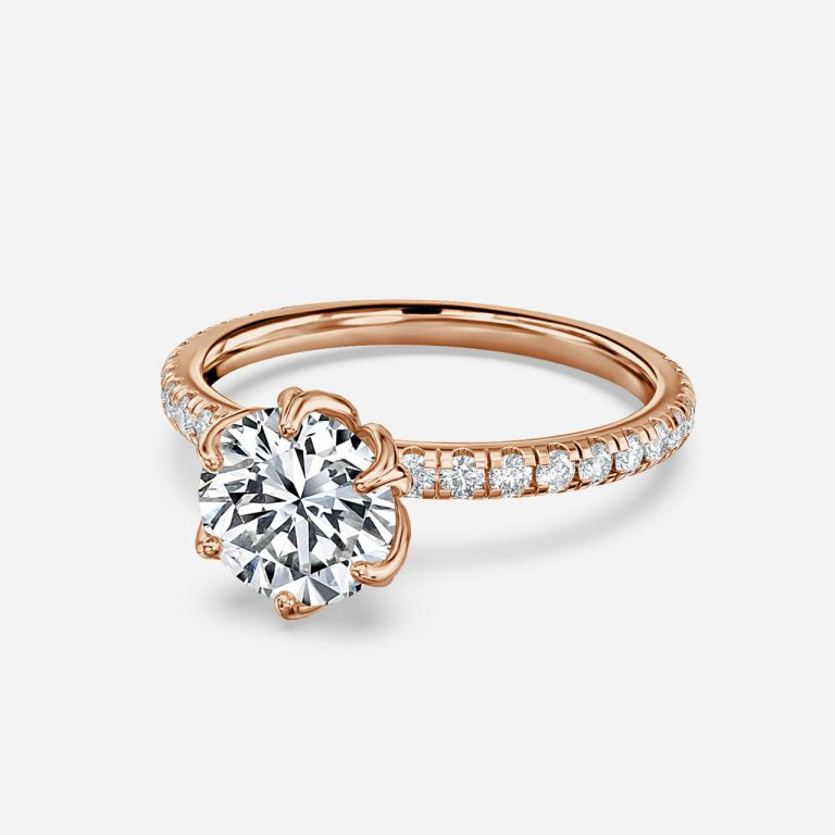 Round Engagement Ring