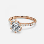 Round Engagement Ring