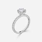 Round Engagement Ring