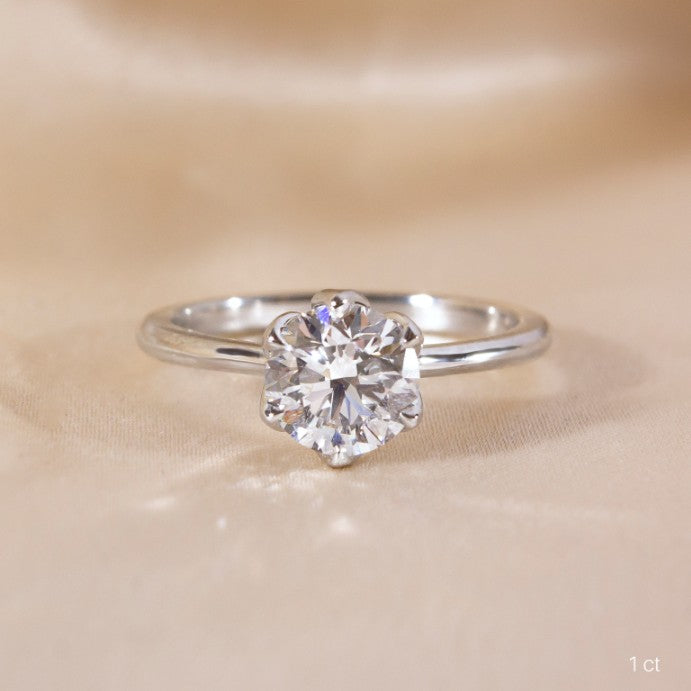 Round Cut Diamond Engagement Ring