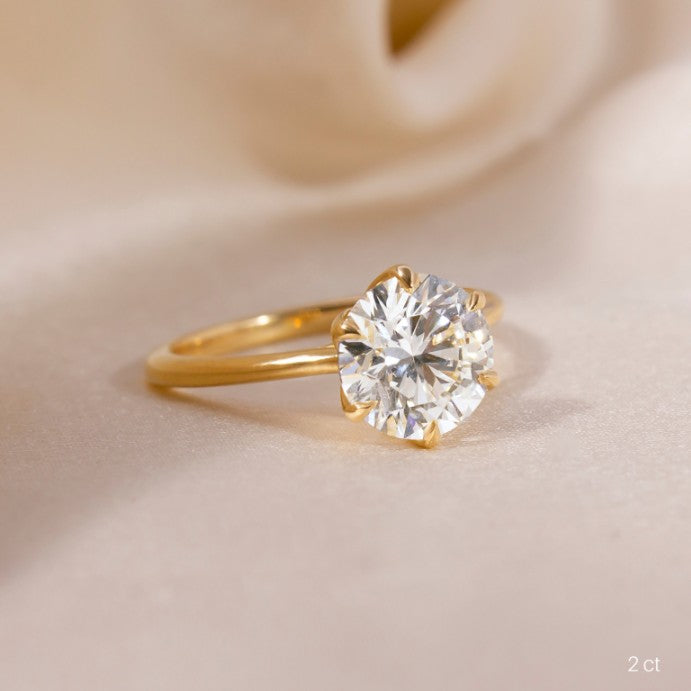 Round Cut Diamond Engagement Ring