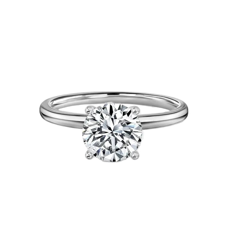 Round Cut solitaire Engagement Ring