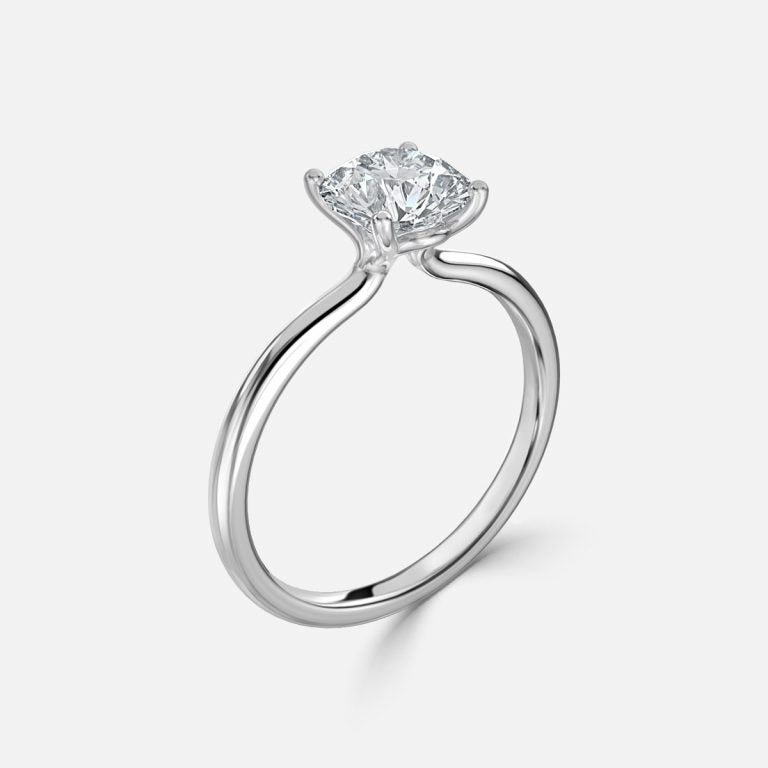 Round Cut solitaire Engagement Ring