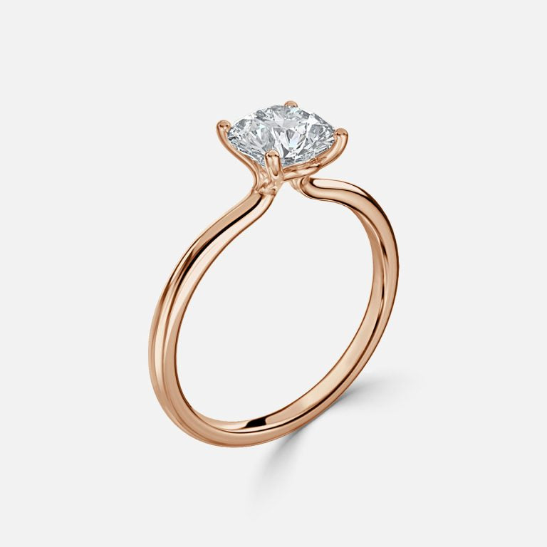 Round Cut solitaire Engagement Ring