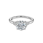 Round Engagement Ring