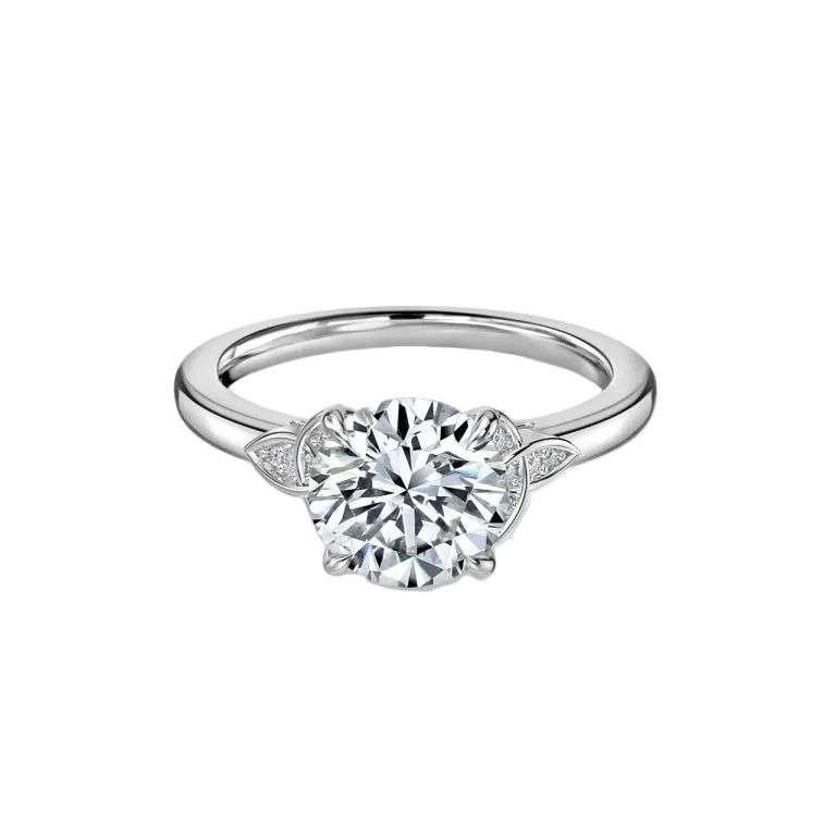Round Engagement Ring