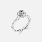 Round Bezel Engagement Ring