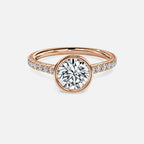 Round Bezel Engagement Ring