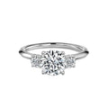 Round Cut Trilogy Engagement Ring