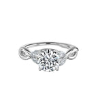 Round & Marquise Cut Diamond Engagement Ring