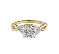 Round & Marquise Cut Diamond Engagement Ring