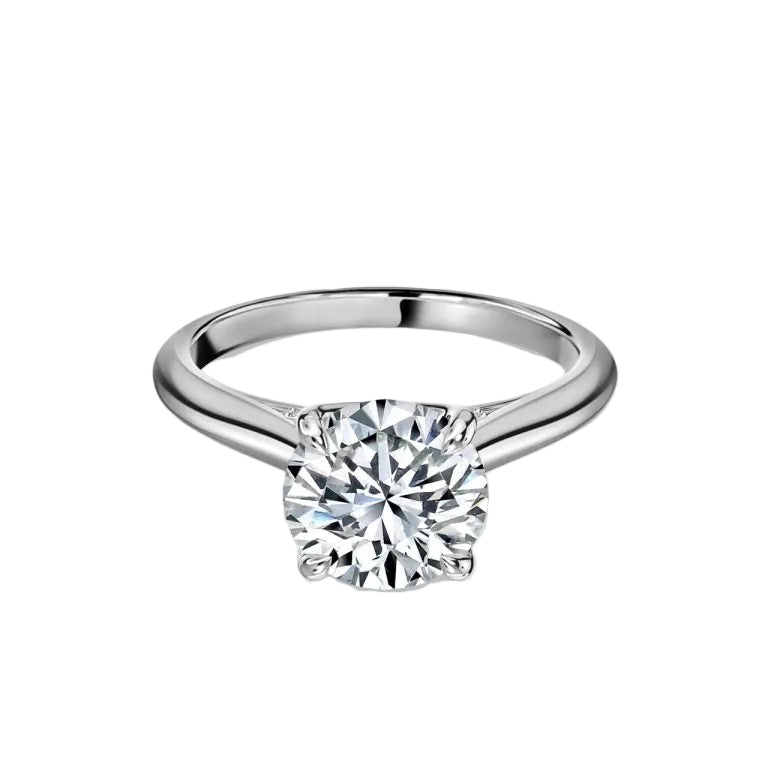Round Cut Solitaire Engagement Ring