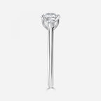 Round Cut Trilogy Engagement Ring