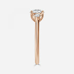 Round Cut Trilogy Engagement Ring