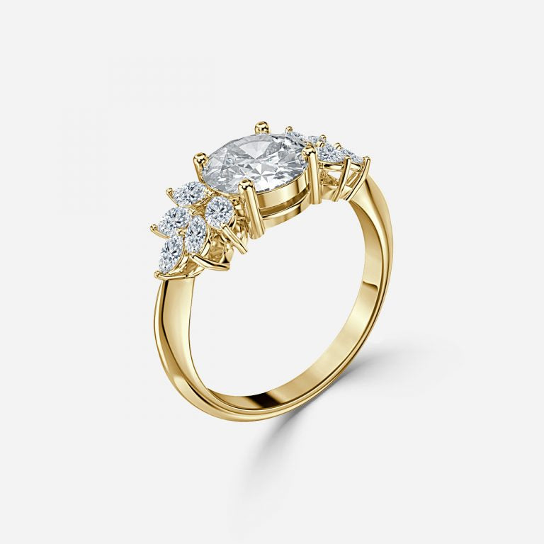 Eleven Stone Engagement Ring