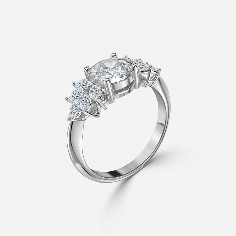 Eleven Stone Engagement Ring