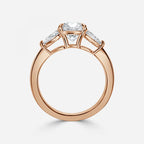 Round & Pear Diamond Engagement Ring