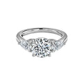 Round & Pear Diamond Engagement Ring