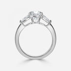 Round & Pear Diamond Engagement Ring