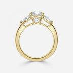 Round & Pear Diamond Engagement Ring