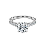 Round Diamond Micro Pave Setting Ring