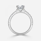 Round Diamond Micro Pave Setting Ring