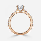 Round Diamond Micro Pave Setting Ring