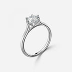 Six Prong Solitaire Engagement iced out Ring