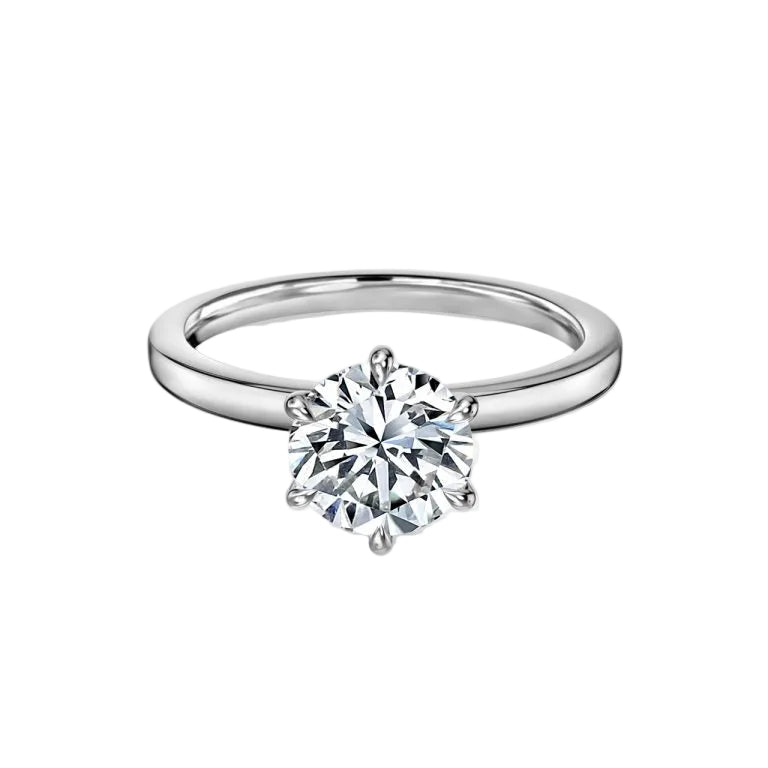 Round Solitaire Engagement Ring