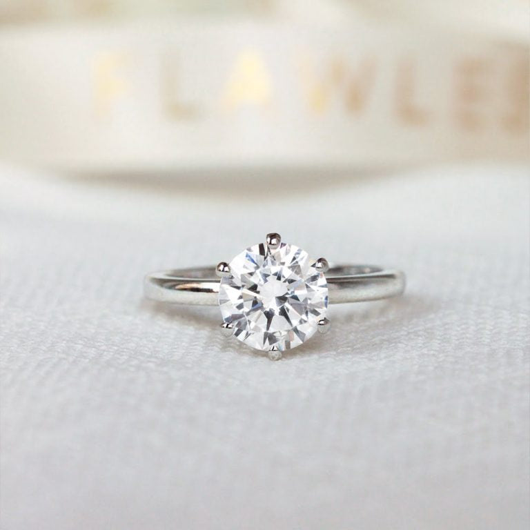 Round Solitaire Engagement Ring