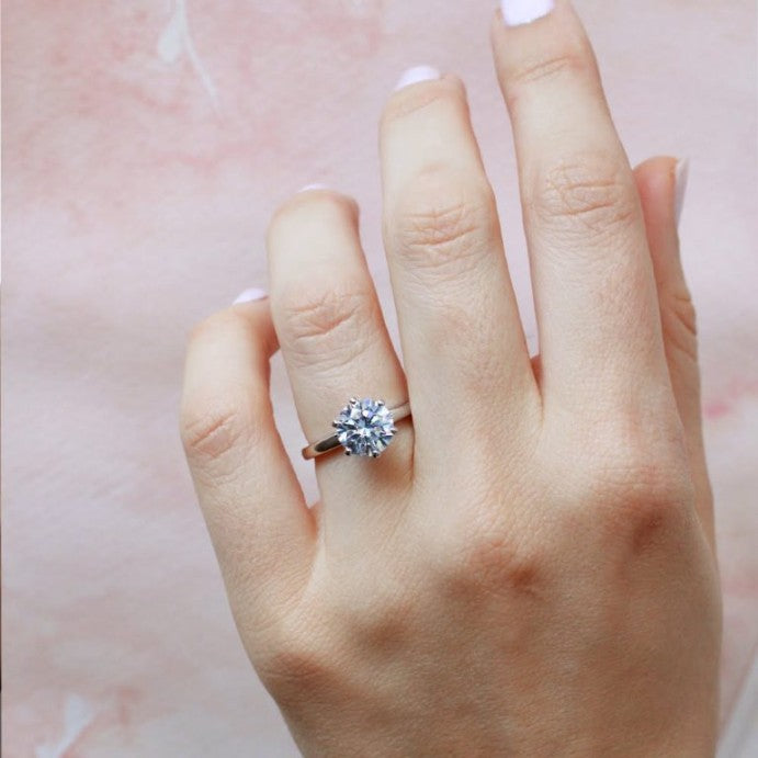 Round Solitaire Engagement Ring