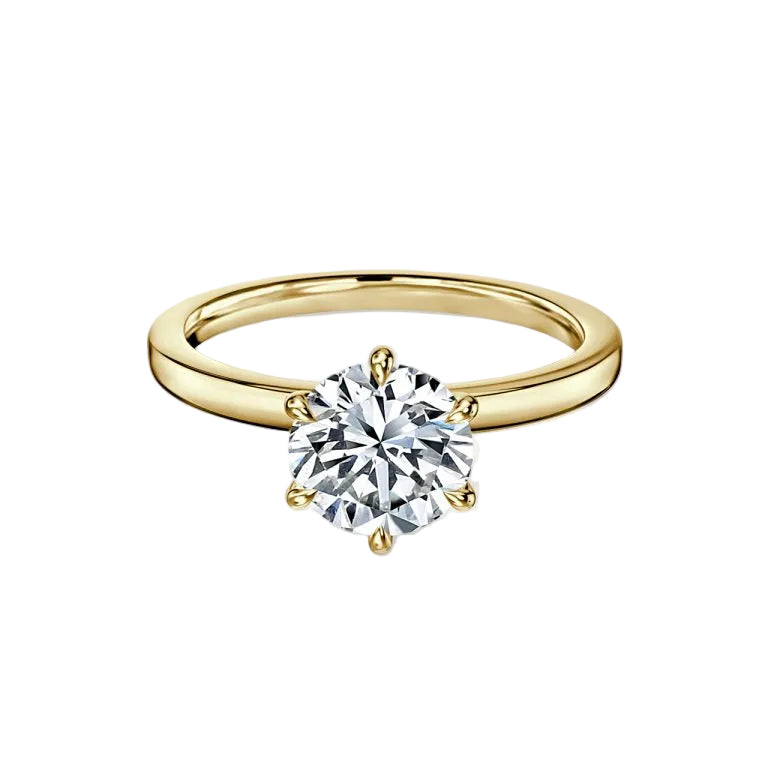Round Solitaire Engagement Ring