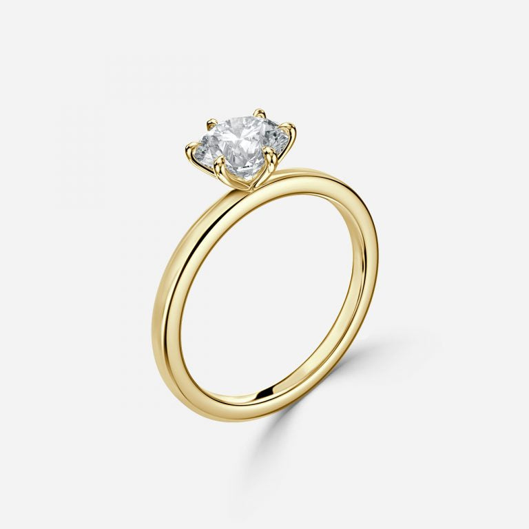 Round Solitaire Engagement Ring
