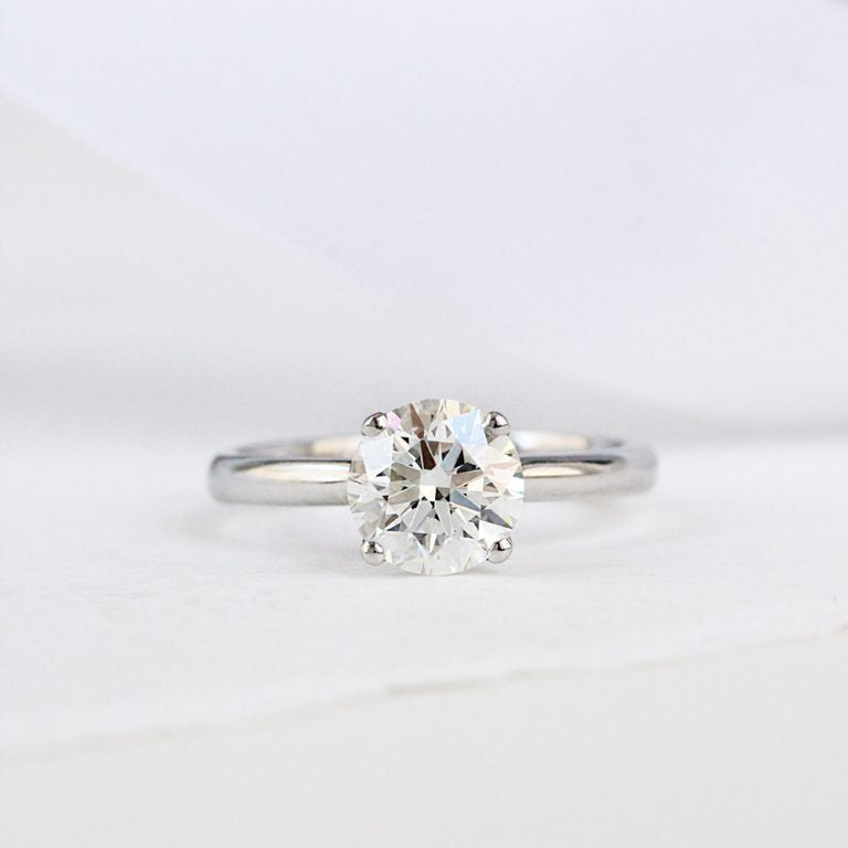 Round Brilliant Cut Solitaire Engagement Ring