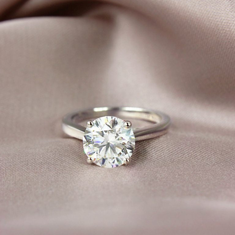 Round Brilliant Cut Solitaire Engagement Ring
