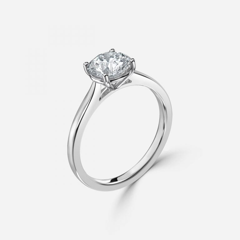 Round Brilliant Cut Solitaire Engagement Ring