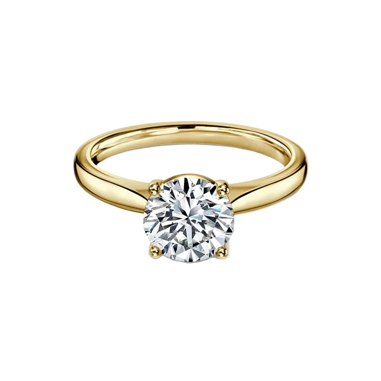 Round Brilliant Cut Solitaire Engagement Ring