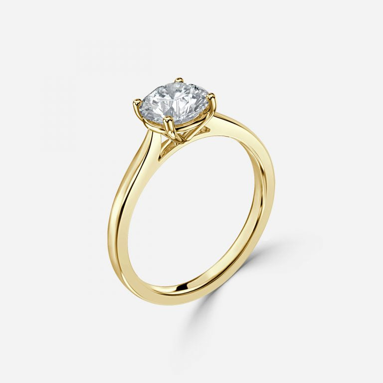 Round Brilliant Cut Solitaire Engagement Ring