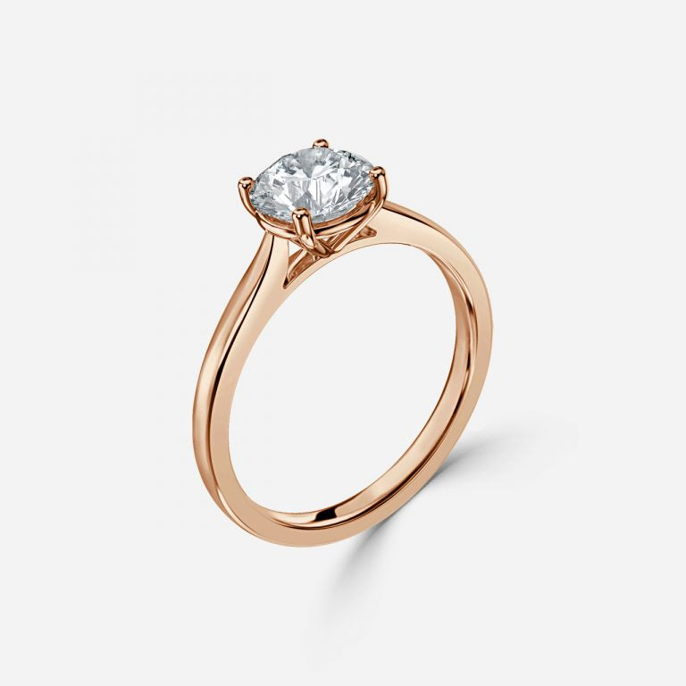 Round Brilliant Cut Solitaire Engagement Ring