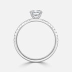 Round Cut Diamond Band Engagement Ring