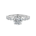 Light and Lustrous Engagement Ring