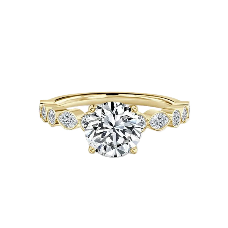 Light and Lustrous Engagement Ring